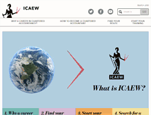 Tablet Screenshot of careers.icaew.com