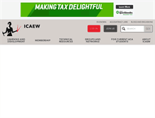 Tablet Screenshot of icaew.com